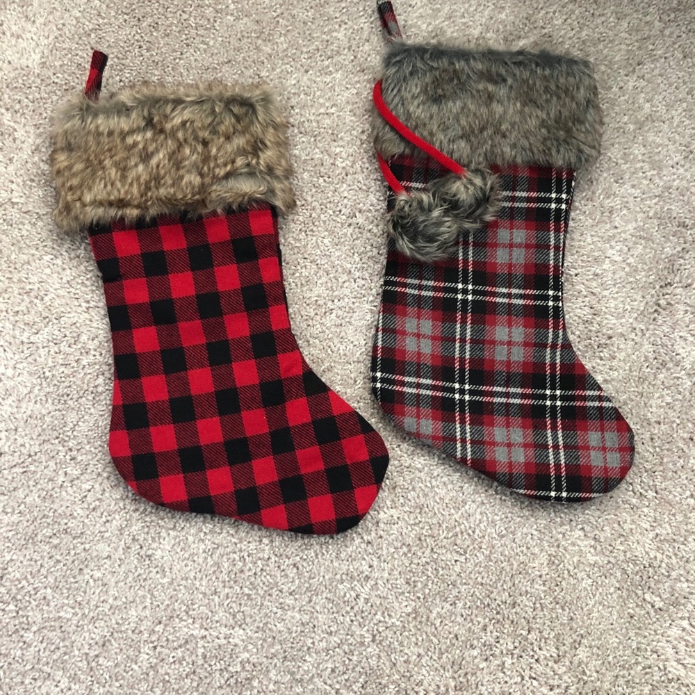 Plaid and Fur Stockings